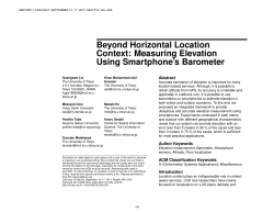 Beyond Horizontal Location Context: Measuring
