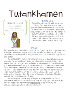 Although he was the official pharaoh of Egypt, he was