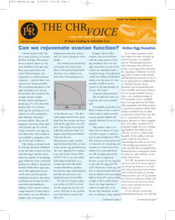Can we rejuvenate ovarian function?