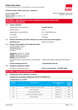 Safety Data Sheet: Iron(III) chloride