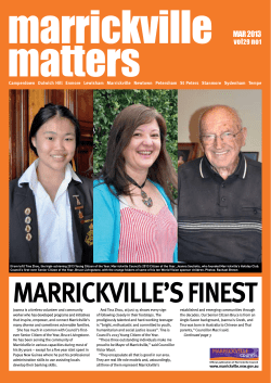 marrickville`s finest - Marrickville Council