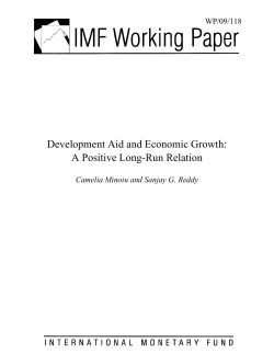 Development Aid and Economic Growth