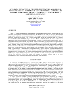 Automatic Extraction of Physiographic Features and