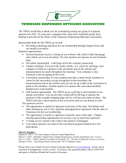 Fill out the form - Tennessee Dispensing Opticians Association