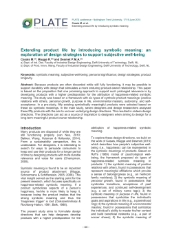 Extending product life by introducing symbolic meaning: an