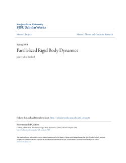 Parallelized Rigid Body Dynamics - SJSU ScholarWorks
