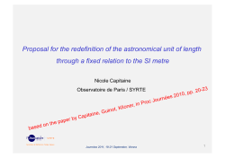 Proposal for the redefinition of the astronomical unit of length