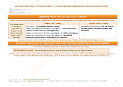 essential prior, related and next learning teaching videos, explicit