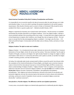 Hindu American Foundation Policy Brief: Predatory Proselytization