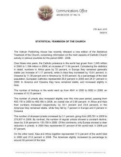 STATISTICAL YEARBOOK OF THE CHURCH The Vatican