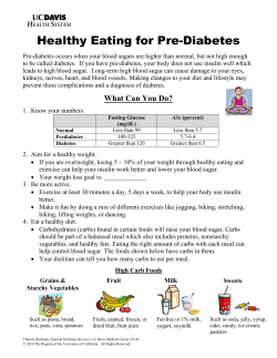 Pre-Diabetes Diet