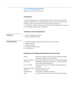 Cervical Esophagectomy