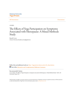 The Effects of Yoga Participation on Symptoms