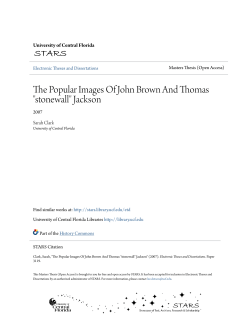 The Popular Images Of John Brown And Thomas