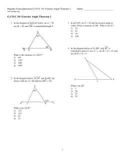 G.CO.C.10: Exterior Angle Theorem 1