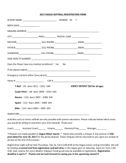 Minor Ball Registration Form