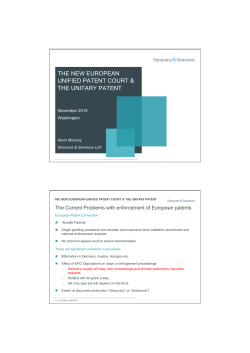 the new european unified patent court