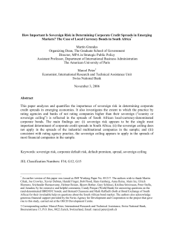 How Important Is Sovereign Risk in Determining Corporate Credit