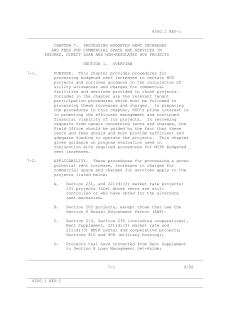 4350.1 REV-1 CHAPTER 7. PROCESSING BUDGETED RENT INCRE
