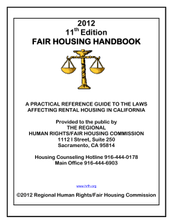 California Fair Housing Handbook