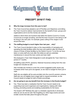 Precept FAQs - Teignmouth Town Council