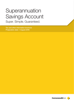 Superannuation Savings account Tax and other
