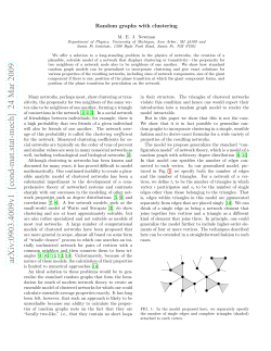 Random graphs with clustering