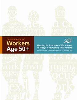 The Business Case for Workers Age 50+: Planning for