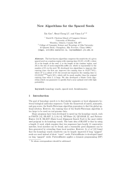 New Algorithms for the Spaced Seeds