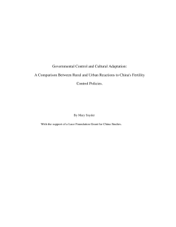 Governmental Control and Cultural Adaptation: A Comparison