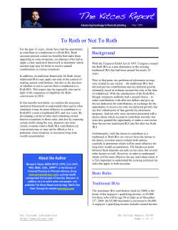 To Roth or Not To Roth