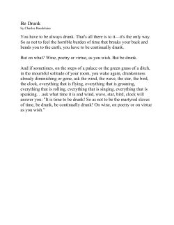 Be Drunk - WordPress.com