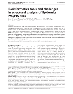 Bioinformatics tools and challenges in structural