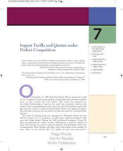 Import Tariffs and Quotas under Perfect