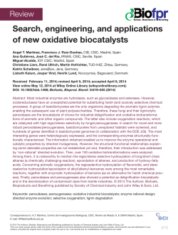 Search, engineering, and applications of new oxidative biocatalysts