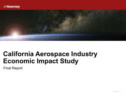 California Aerospace Industry Economic Impact Study
