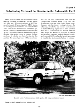 Substituting Methanol for Gasoline in the Automobile Fleet