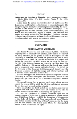 Galileo and the Freedom of Thought. By F. SHERWOOD TAYLOR
