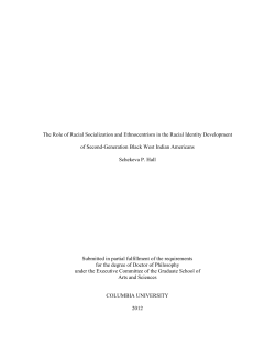 The Role of Racial Socialization and Ethnocentrism in the Racial