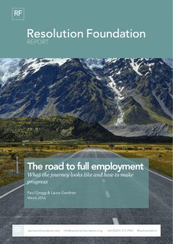 The road to full employment