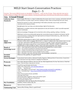 MELD Constructive Conversations Start Smart Lessons