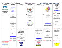 expanding your horizons january 2016 washington event calendar