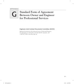 Standard Form of Agreement Between Owner and