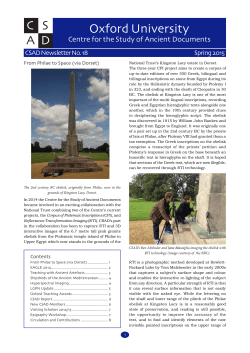 Adobe Acrobat format - Centre for the Study of Ancient Documents