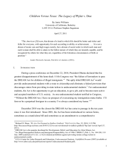 Children Versus Texas - Berkeley Law