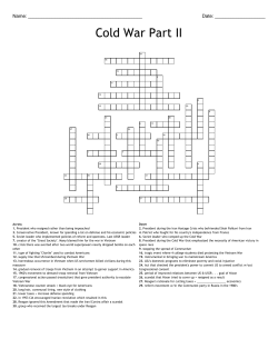 Cold War Part II CW