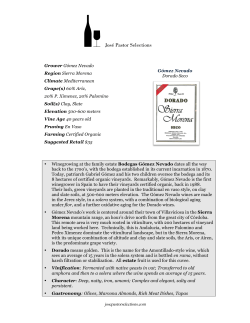 Grower Gómez Nevado Region Sierra Morena Climate