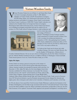 Vertner Woodson Tandy - Blue Grass Trust for Historic Preservation