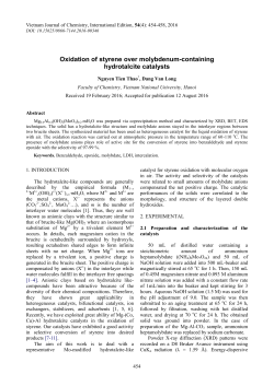 REACTION OF STYRENE WITH H2O2 CATALYZED BY Mg-Co
