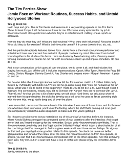 The Tim Ferriss Show Jamie Foxx on Workout Routines